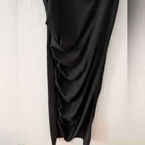 SHEIN Black Ruched Skirt
